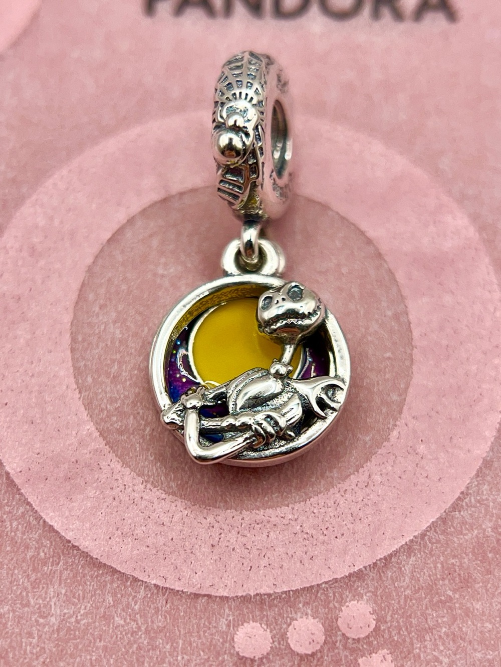 Pandora Disney Nightmare Before Christmas Jack Skellington Moon Dangle Charm